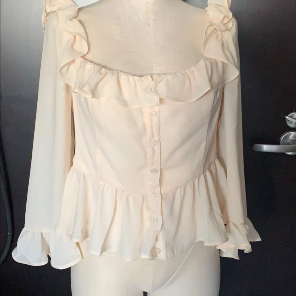 Cream blouse